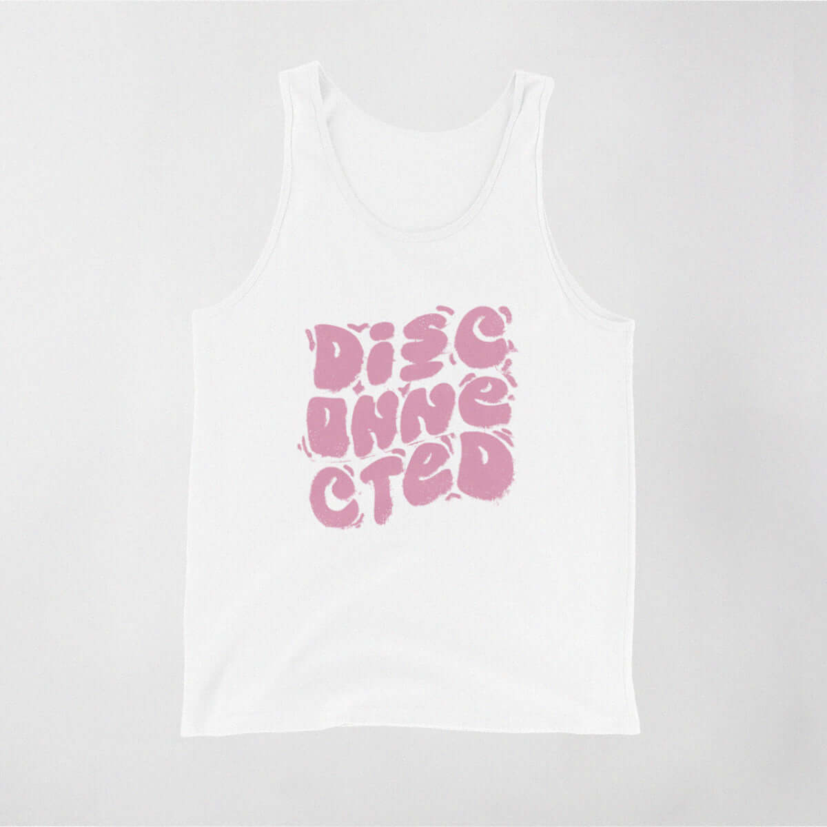 No Roses - Disconnected Tank Top - White