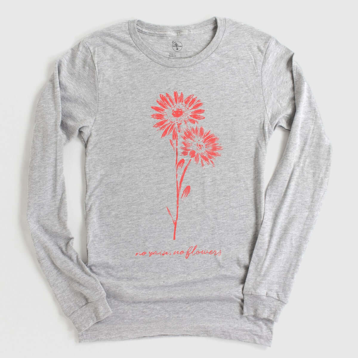 No Rain No Flowers 3.1 (Red) Long Sleeve Tee