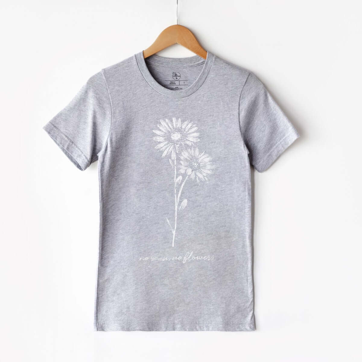 No Rain, No Flowers 3.1 (White) T-Shirt