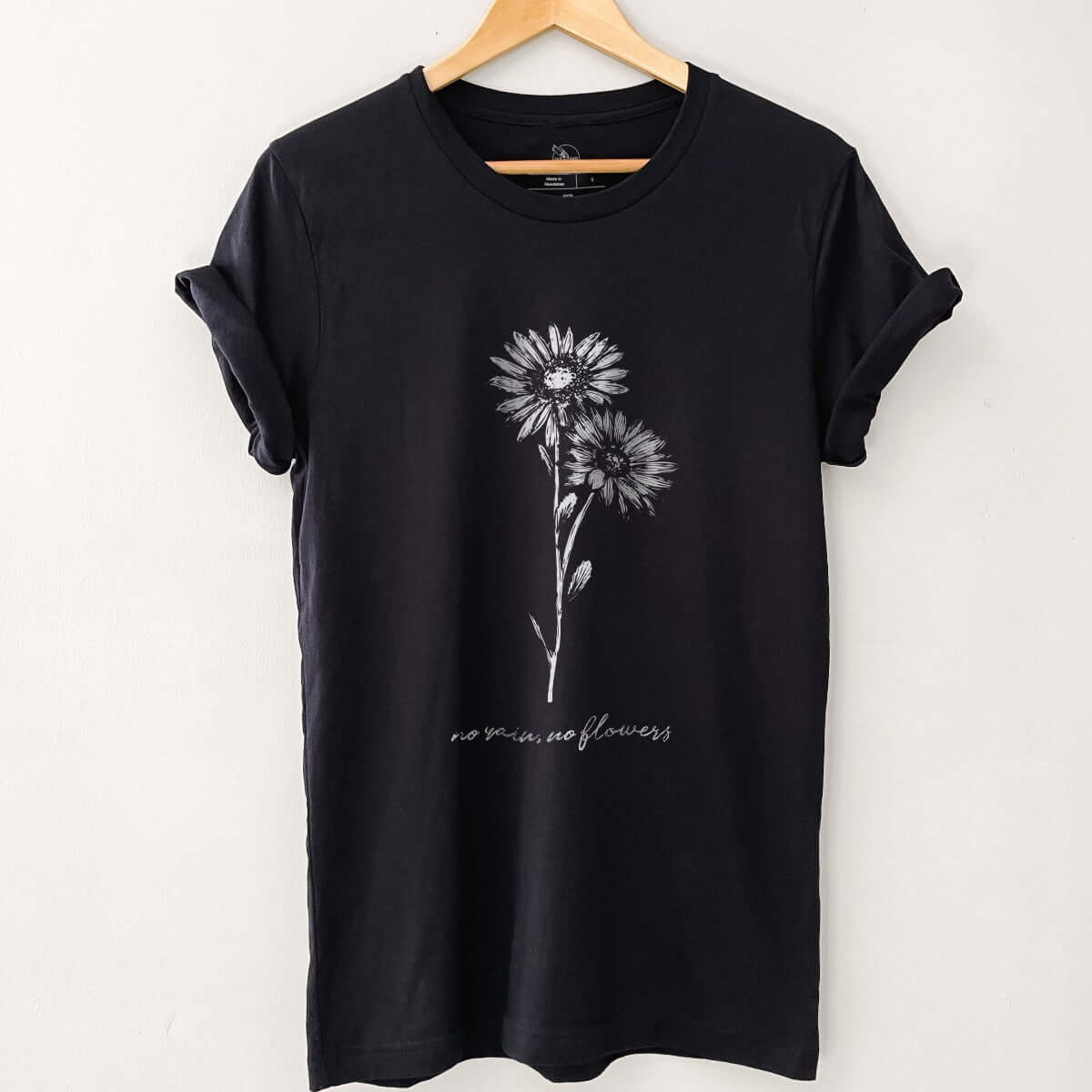 No Rain, No Flowers 3.1 (White) T-Shirt