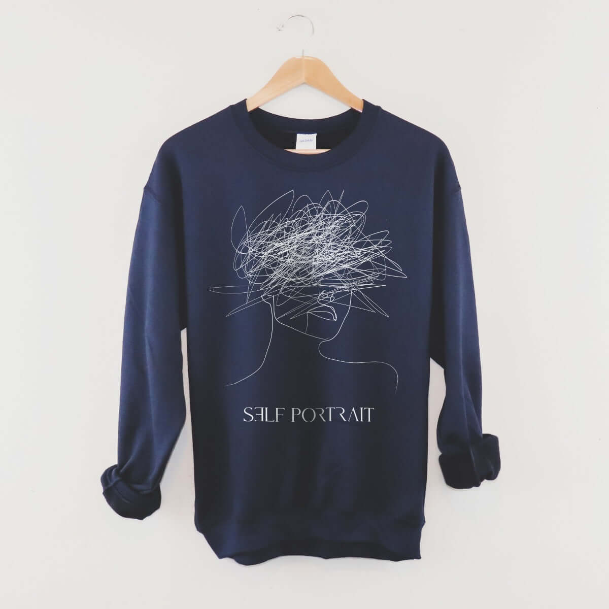 Self Portrait (White Print) - Sweatshirt